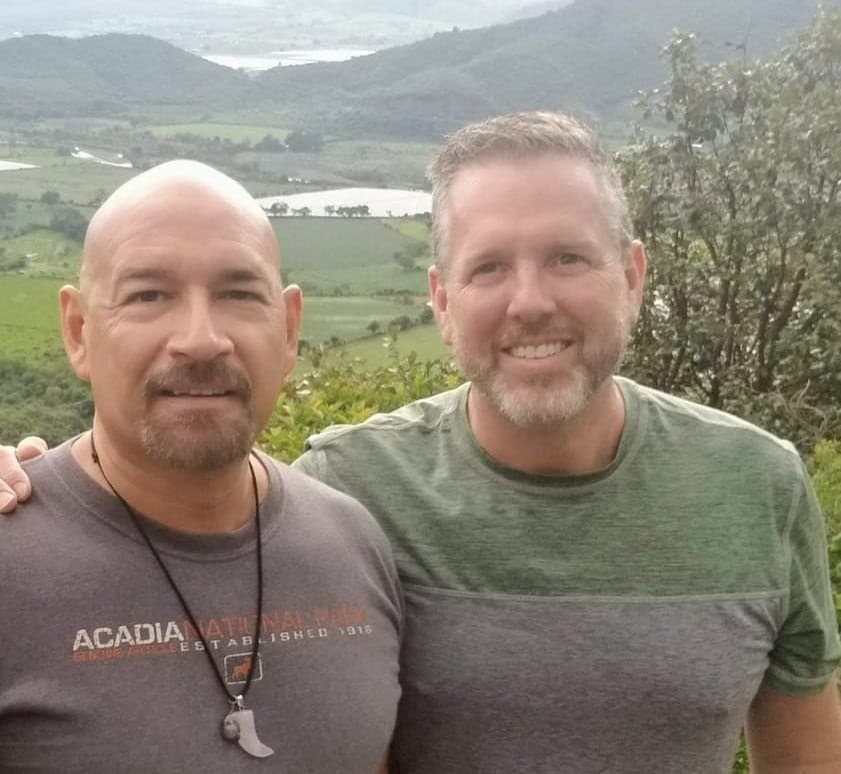 John, left, and Mark, right, the hosts of Villa Amistad